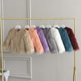 thumbnail image 7 of Coerni 2-10 Years Kids Baby Girls Long Sleeve Furry Coat Faux Fur Coat Jacket Winter Thick Warm Fleece Coat Outwear, 7 of 7