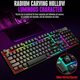 thumbnail image 5 of Juegos de teclado mecánico con cable retroiluminado con LED Rgb para juegos + juegos de ratón para PC y portátil, 5 of 5