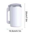 thumbnail image 3 of Molinillo de café automático | Batidora multifuncional de acero inoxidable para granos de café, granos, condimentos | 600ml Gran Capacidad | Procesador de alimentos portátil | Máquina rectificadora, 3 of 6