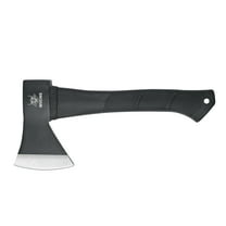 WICING Camping Axe,11.2" Outdoor Chopping Hatchet for Wood Splitting and Kindling,with Shock Absorbing and Anti Slip Fiberglass Handle