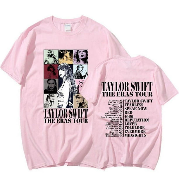 Taylor Swift The Eras Tour Fans Letter Printed T-shirt Short Sleeve Printed  Tee Tops 