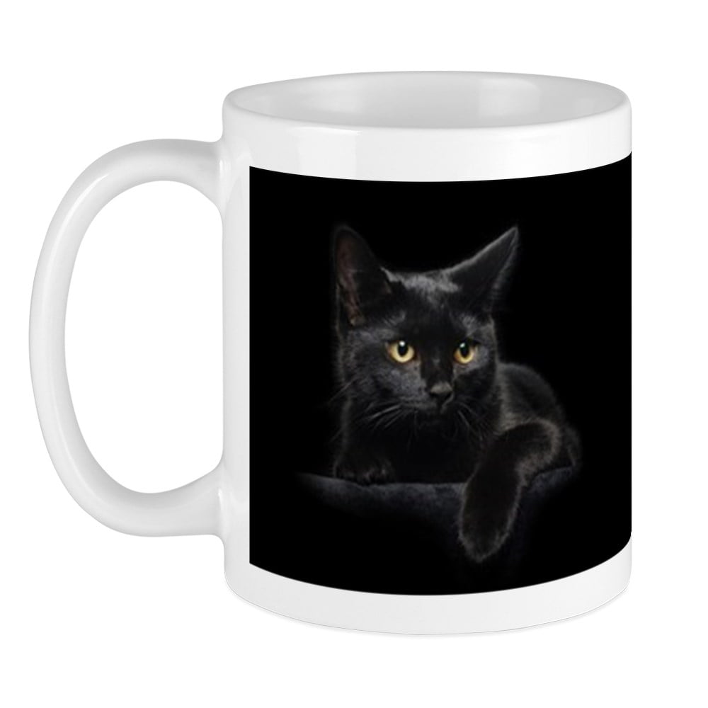 CafePress - Black Cat Mug - Unique Coffee Mug, Coffee Cup CafePress - Walmart.com - Walmart.com