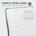 thumbnail image 6 of JUMMICO Office Chair Mid Back Task Chair Adjustable Home Computer Executive Desk Chair with 360° Swivel (White), 6 of 7