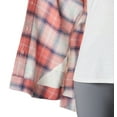 thumbnail image 5 of Columbia Women's Holly Hideaway Flannel Shirt, Faded Peach Ombre Tartan, XX-Large, 5 of 7