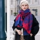 thumbnail image 4 of Abrigos para mujer Chal Abrigo Suave Cachemira Sensación Bufandas de otoño para mujer Chales y abrigos Invierno Grueso Cálido Bufanda de punto Manta Poncho frontal abierto, 4 of 5