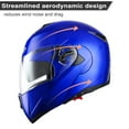 thumbnail image 4 of AHR Motorcycle Helmet Dual Visor Modular Flip up Full Face Helmet DOT Approved RUN-M for Adult Motorbike Street Bike Moped Racing, 4 of 9