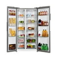 thumbnail image 2 of Hamilton Beach Counter Depth 20.6 cu. Ft. Side by Side Refrigerator, Stainless, HZ4602 - New, 2 of 12