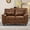 Brown, variant on YWEN 59-inch Loveseat Sofa with Storage, Mid-Century Vintage Retro Faux Leather PU Upholstery Tufted Cloud Comfy Deep Seat Sofa Couch for Living Room Office Apartment