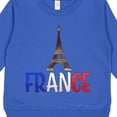thumbnail image 3 of Inktastic France Eiffel Tower Flag in Text Toddler Sweatshirt, 3 of 4