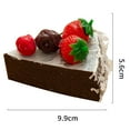 thumbnail image 2 of Bangcool Gâteau Artificiel Triangulaire Décoratif Mini Modèle de Dessert, 2 of 10