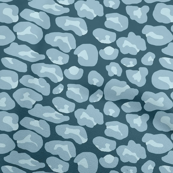 oneOone Cotton Poplin Twill Teal Blue Fabric Animal Skin Diy Clothing Quilting Fabric Print Fabric By Yard 56 Inch Wide