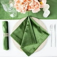thumbnail image 2 of Balsa Circle 10 Pieces 20" x 20" Olive Green Premium Velvet Napkins Home, 2 of 8
