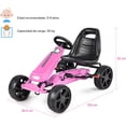 thumbnail image 3 of Go Kart de Pedales Costway Rosa Asiento regulable, 3 of 9