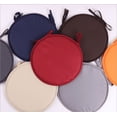 thumbnail image 3 of One opening Solid Chair Round Seat Pad Cushion Tie-on Kitchen Dining Removable Cover Mat, 3 of 6