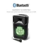 ION Power Glow 300 300-Watt Portable Bluetooth Party System Speaker with Lights, Microphone, and Stereo-Link