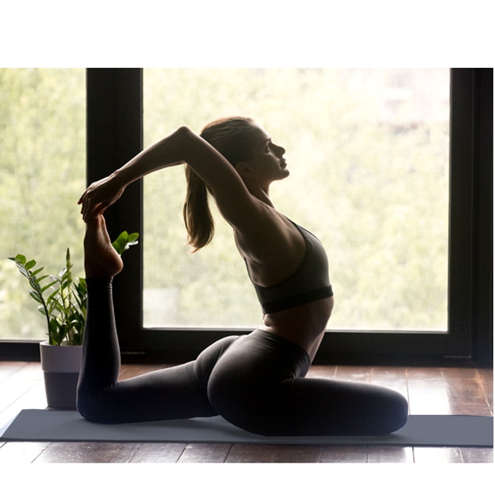 HolaHatha 72 x 24" High Density 0.5" Thick Non Slip Home Workout Yoga Mat