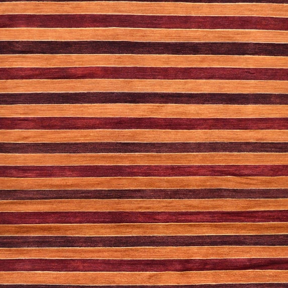 Ahgly Company Indoor Square Abstract Red Abstract Area Rugs, 3' Square