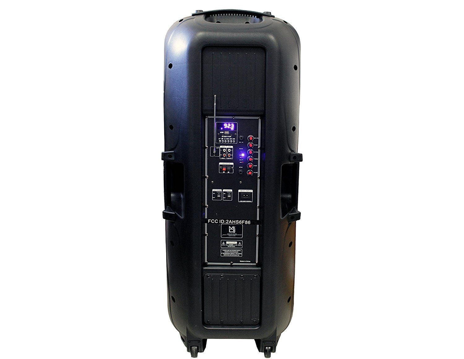 MR DJ LETS JUMP DJ215BT Dual 15" 5000W Power PA DJ Bluetooth Speaker