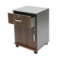 thumbnail image 5 of 2 Tier Mobile File Cabinet, Under Desk Metal Filing Cabinet with Lock & 1-Drawer, 5 of 20
