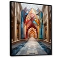 thumbnail image 2 of Designart "Symmetry in Architectural Luxury" Cityscapes Floater Framed Canvas Wall Art, 2 of 7