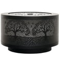 thumbnail image 1 of Outdoor Water Fountain with LED Lights, 15.7" Black Galvanized Steel Garden Waterfall Feature, Adjustable Flow Cascading Water Decor for Patio, Backyard, and Garden Landscapes, 1 of 7