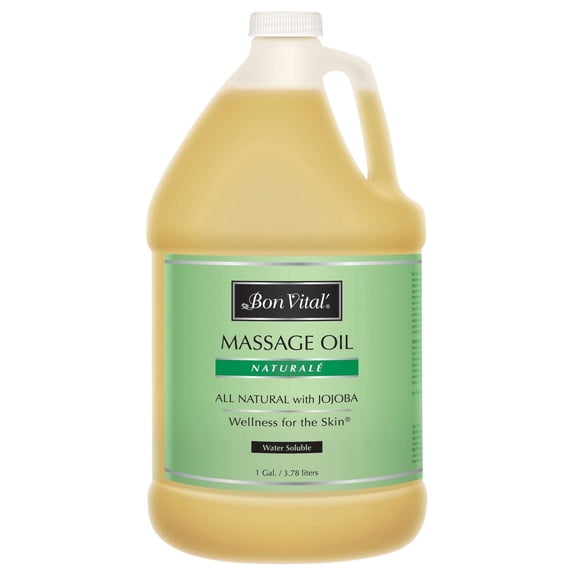 Bon Vital Naturale Massage Oil, 1/2 Gallon, Natural Ingredients, Green Tea Extract