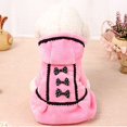 thumbnail image 4 of Ropa para perros Abrigo de invierno para perros de tamaño pequeño Chihuahua/Yorkshire/Bulldog francés/Shih Tzu Chaqueta para cachorros con disfraz de capucha (rosa), 4 of 5