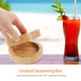 thumbnail image 4 of Wine Glass Rim Sugar Dispenser Margarita Accessories Glasses Magnetic Locks Cocktail Salt Case Storage Box Bamboo, 4 of 6