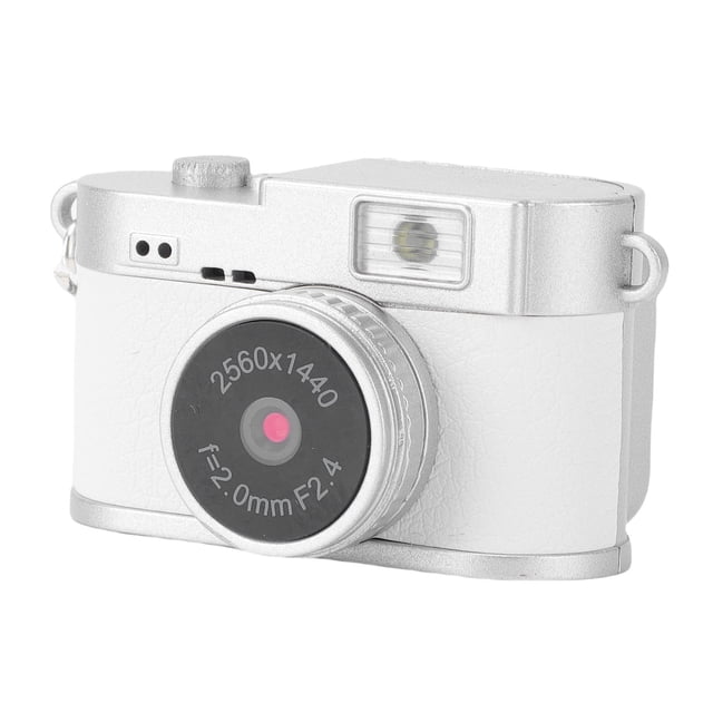 Mini Cámara Digital Con Llavero, Vídeo 2K FHD, Foto De 2 MP, Pantalla A Color De 1,47 Pulgadas, 4 Filtros LED Flash Recargable Pequeña Cámara Digital Retro, Cumpleaños,