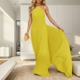 thumbnail image 2 of Women Dress Backless Tank Maxi Dress Open Back Hollow Long Dresses Sleeveless Elegant Party Dress, 2 of 6