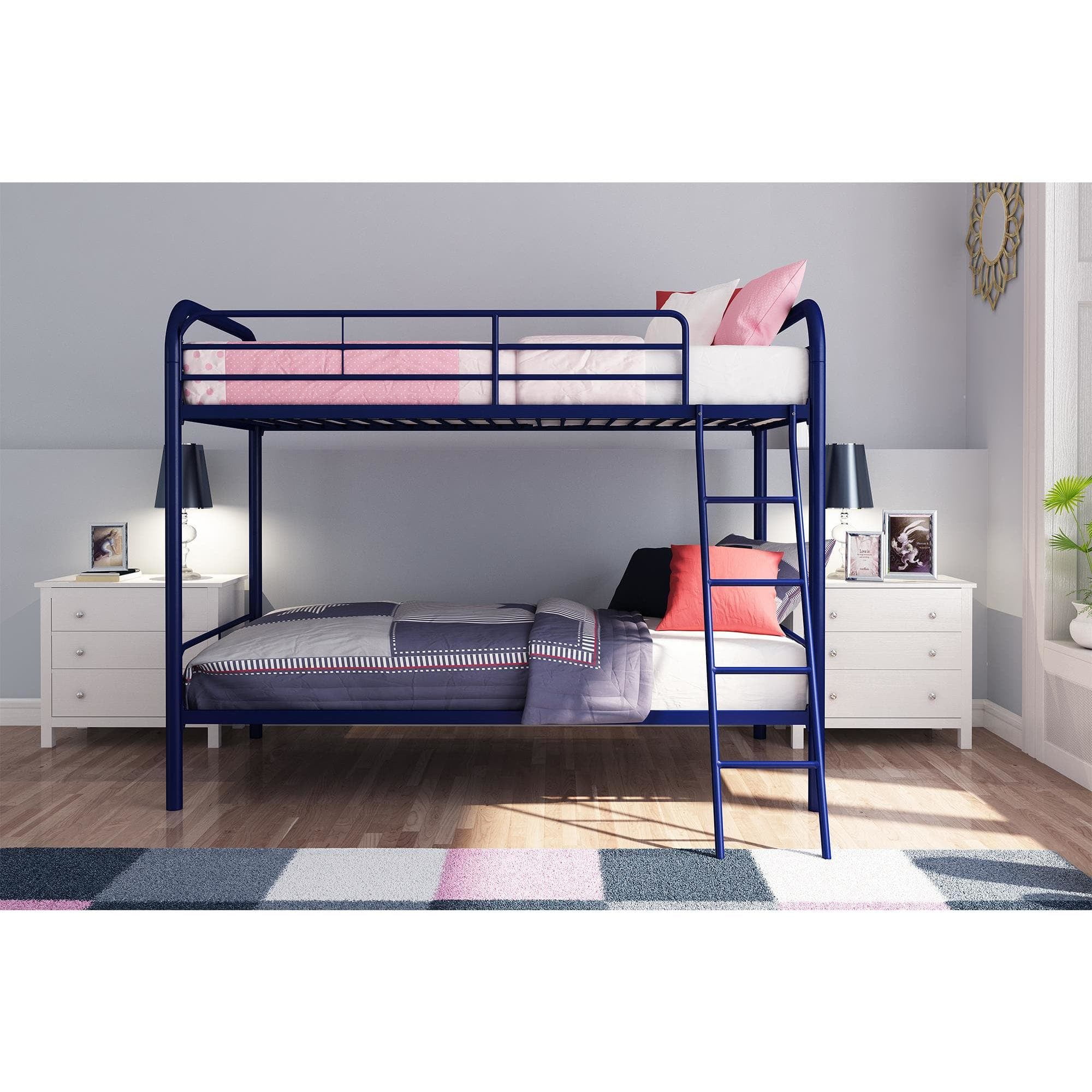 Dhp Twin Over Metal Bunk Bed Frame Multiple Colors Com