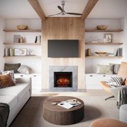 Modern Ember Uptown 23 inch Smart Electric Fireplace Insert - Black