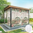 thumbnail image 6 of Outdoor Curtains for Patio Waterproof, Eucalyptus Trucks Outdoor Privacy Panels Grommet, Spring Farmhouse Floral Leaves Burlap Blackout Outside Curtains for Porch/Cabana 54"x95", 2 Panels, 6 of 8