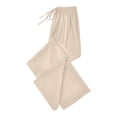 thumbnail image 4 of JIAYUE Women's Pants Ankle-Length Straight Leg Lightweight Summer Trousers With Soft Viscose Fabric For Comfortable Daily Wear Casual Bottoms For Women, 4 of 4
