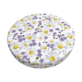 thumbnail image 6 of Uemuo Daisies Flowers Pattern Round Bar Stool Seat Covers Washable Stool Cushion Slipcover Elastic Bar Chair Covers-12 inch, 6 of 7