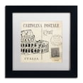 thumbnail image 2 of Trademark Fine Art "Postcard Sketches IV" Canvas Art by Anne Tavoletti, White Matte, Black Frame, 2 of 5