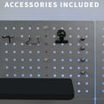 thumbnail image 5 of VIVO Steel Clamp-on 12" x 20" Desktop Pegboard, Magnetic Privacy Panel, 5 of 8