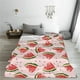 thumbnail image 5 of Fotbe Hand Drawn Watermelon Manta de Franela Acolchonada con Estampado, Súper Suave y Esponjosa, Extra Grande para Sofá, Cama, Uso Todo el Año-80"x60", 5 of 7