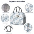 thumbnail image 4 of Womens Pioneer Flower Floral Print Pattern Lunch Box for Work,Insulated Lunch Bag for Women,Loncheras Para Mujer,Leakproof Adult Lunch Bag for Work,Beach,Travel,Picnic,Camping, 4 of 7
