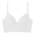 thumbnail image 2 of Kureaily Ladies' Sling Small Breast Gathered Triangle Cup Backless Bra Comfort Push Up Bras, 2 of 5