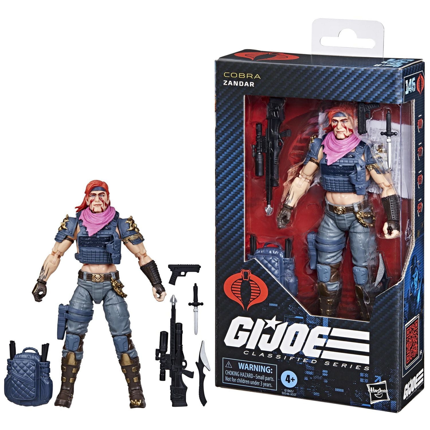G.I. Joe Classified Series #146, Dreadnok Zandar, 6” Action Figure