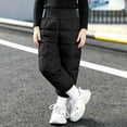 thumbnail image 5 of lcziwo Boys Girls Elastic Windproof Down Pants Winter Thick Warm Snow Pants for Outdoor, 5 of 10