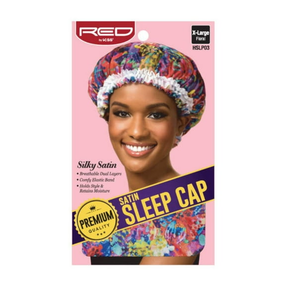 Red by Kiss Satin Sleep Cap (#HSLP03 Floral)