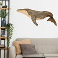 thumbnail image 4 of Dserhfy Animal Ornament Practical Realistic Wood Marine Element Whale Wall Decoration for Home, 4 of 8
