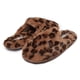 thumbnail image 2 of Zapatillas Laura Ashley de espuma viscoelástica con estampado animal, color marrón, 2 of 5
