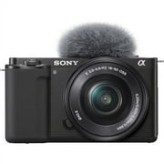 Sony ZV-E10 Mirrorless Camera with 16-50mm Lens (Black) Bundle + Accessory Package w/ 64GB Extreme, Filters, Case & Software (International Version)