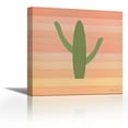thumbnail image 1 of Cactus Desert III - Contemporary Fine Art Giclee on Canvas Gallery Wrap - wall décor - Art painting - 27 x 27 Inch - Ready to Hang, 1 of 2
