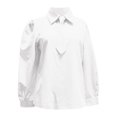 thumbnail image 4 of WAYUTE Womens Shirts Elegant Long Sleeve Solid Color Stretch Fit Formal Business Dress Shirt Tunic Top Versatile Vacation Clothes, 4 of 4