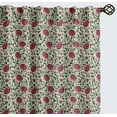 thumbnail image 1 of Vargottam 84 Inch Rod Pocket/Back Tab Cotton Curtains for Windows and Doors - Light Filtering Cotton - Light Filtering Drapes For Doors - Set of 2 Panels, 52"x84" - Floral Vine Print (Pink), 1 of 8
