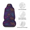 thumbnail image 4 of Wukai Colorful Snake Full Set Car Seat Covers with Soft Padding Universal Auto Front Seats Protector and Cushion Mat, 4 of 5
